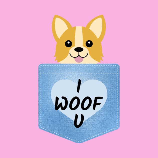 Woof Puppy Lover Cute by Tip Top Tee's