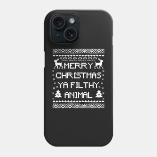 merry christmas ya filthy animal Phone Case