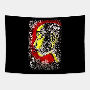 Black Sunshine Tapestry