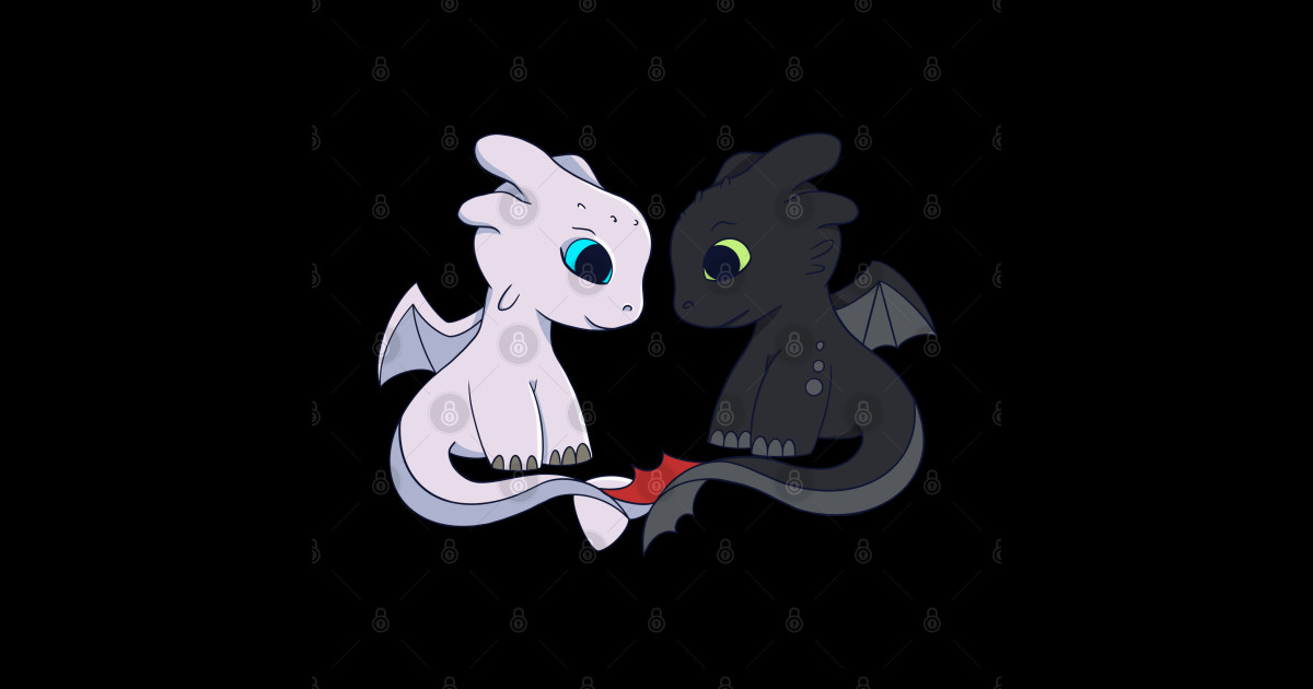 Couple Toothless & Light fury, How to train your dragon fanart, Dragons ...