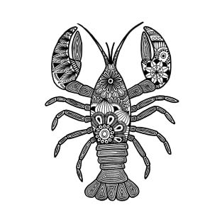 Lobster (black and white vertical) T-Shirt