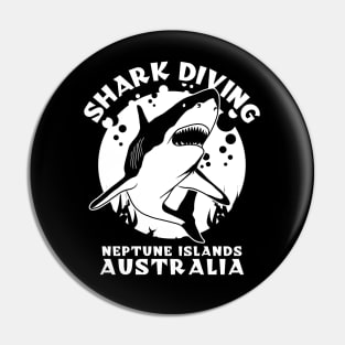 Shark Diving At Neptune Islands Australia Pin