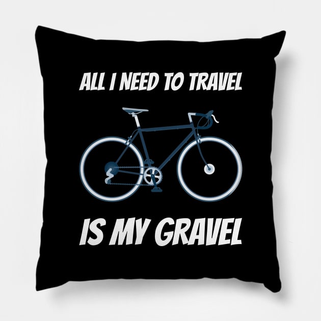 Gravel Bike Racing Pillow by SNZLER