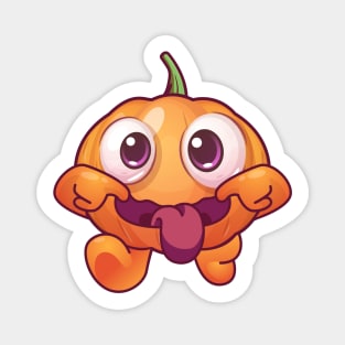 Halloween cheeky Jack-O-Lantern (on dark colors) Magnet