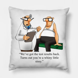 Funny Spectickles Medical Health Cartoon Humor Pillow