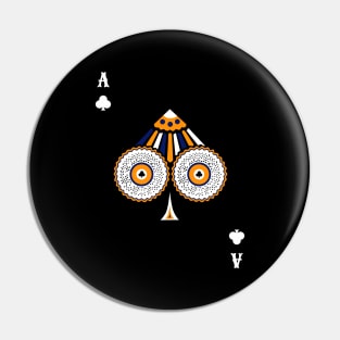 Ace of Clubs - Poker Card Design Pin