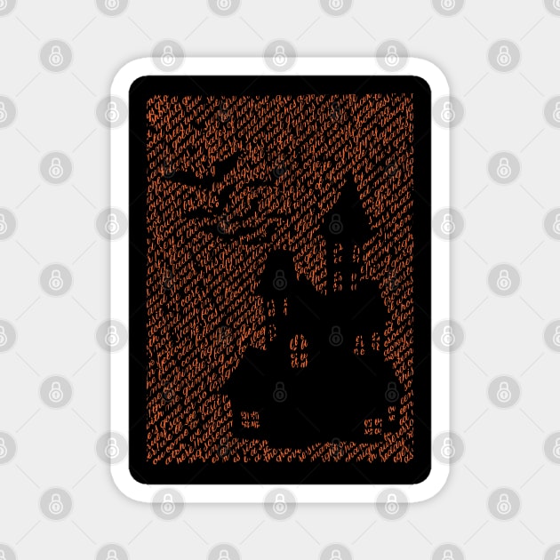 Haunted House Magnet by katmargoli