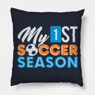 My First Soccer Season Pillow