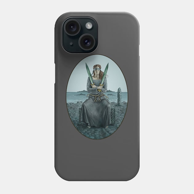 Two of Swords from the Celtic Tarot Phone Case by Dysis23A