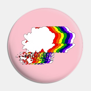 Rainbow Cloud Pin
