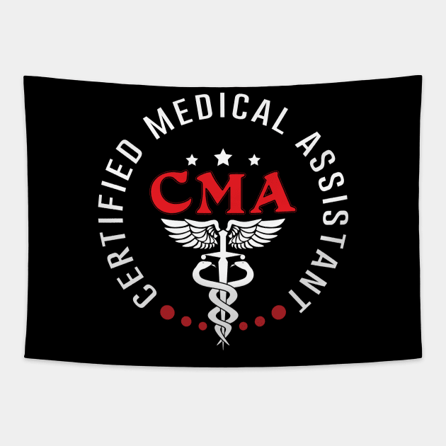 Medical Assistant MA CMA nursing Doctor Assistant Student Tapestry by Flow-designs