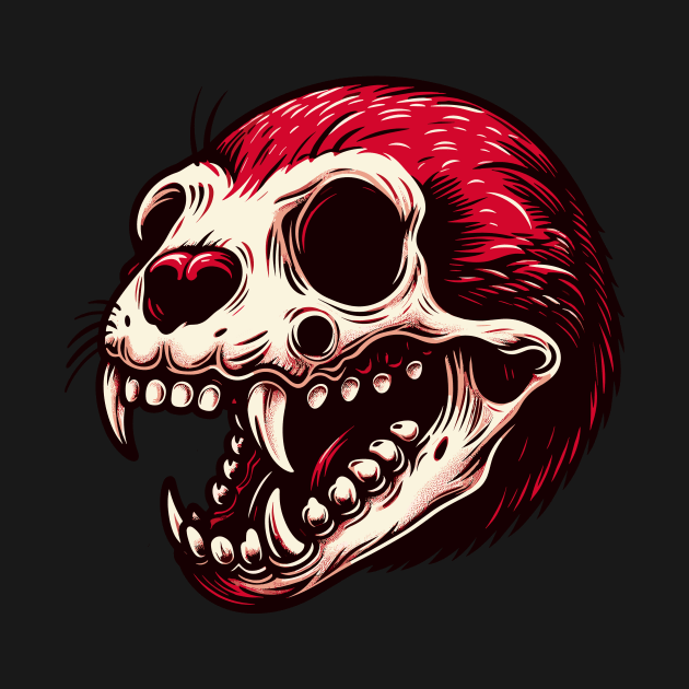 Possum Head Skull by FanArts