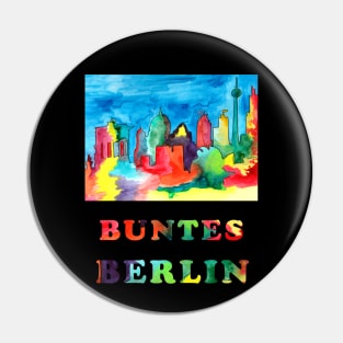 Buntes Berlin - watercolour sketch of Berlin landmarks Pin