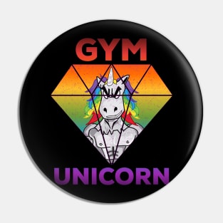 Gym unicorn Pin