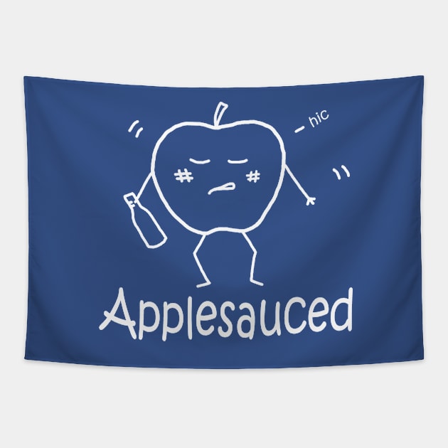 Applesauced White Pocket Tapestry by PelicanAndWolf