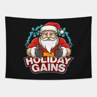 Festive Fitness: Santa’s Holiday Gains Tapestry