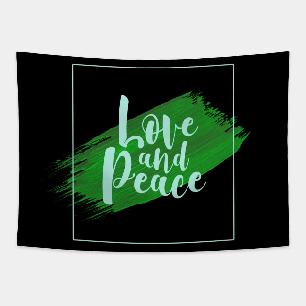 Peace and Love Tapestry by FlyingWhale369