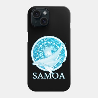 Humpback whales Shield of Samoa Phone Case