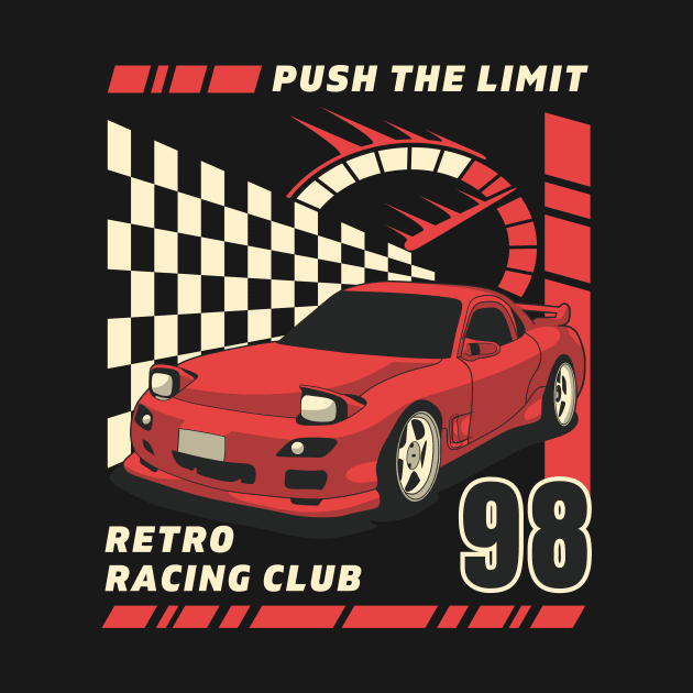 Retro Street Racing Club by Tip Top Tee's