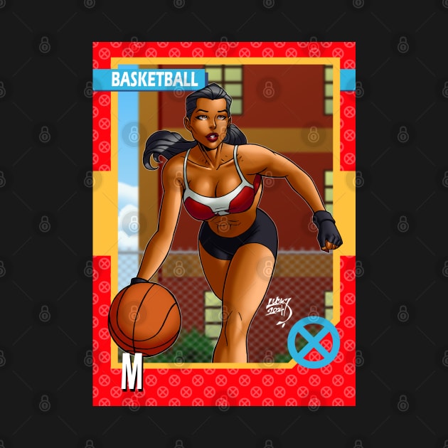 M Monet Basketball Card by artoflucas
