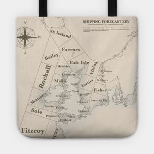 Vintage shipping forecast Tote