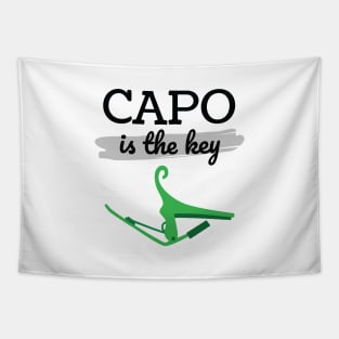 Capo is the Key Green Capo Light Theme Tapestry