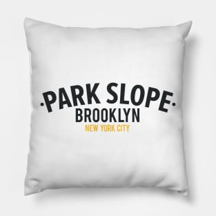 Park Slope Brooklyn NYC Neighborhood Graphic Design Pillow