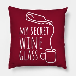 My Secret Wine Glass - 4 Pillow