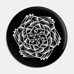 Artwork Illustration Beautiful Silver Crystal Flower Pin