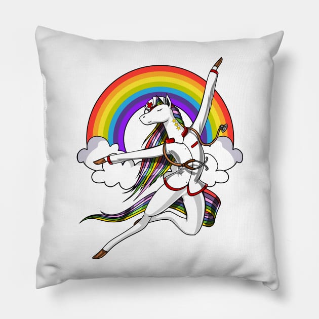 Unicorn Nurse Pillow by underheaven