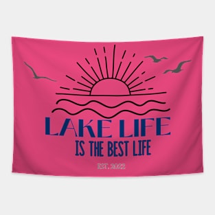 Lake Life is the Best Life Tapestry