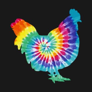 Funny Chicken Lover tie dye T-Shirt