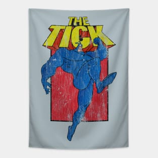 Distressed the tick cartoon Tapestry