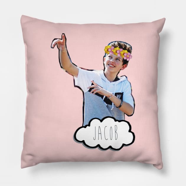 Jacob Sartorius - Flowers Crown Pillow by shopbymc