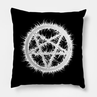 Black Metal Pentagram Pillow