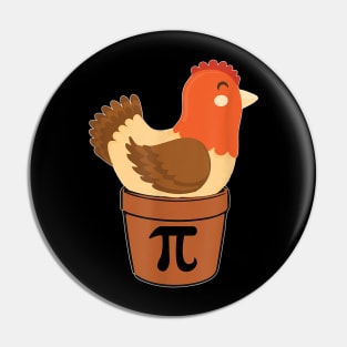 Chicken Pot Pi Shirt, Funny Math Day Gift T-Shirt Pin