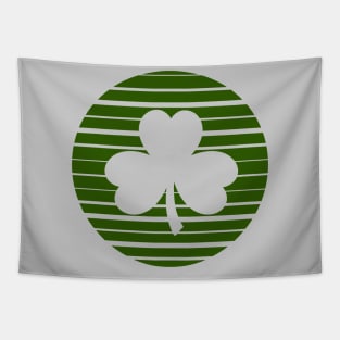 Shamrock Silhouette - Dark Green - St. Patricks Day Tapestry