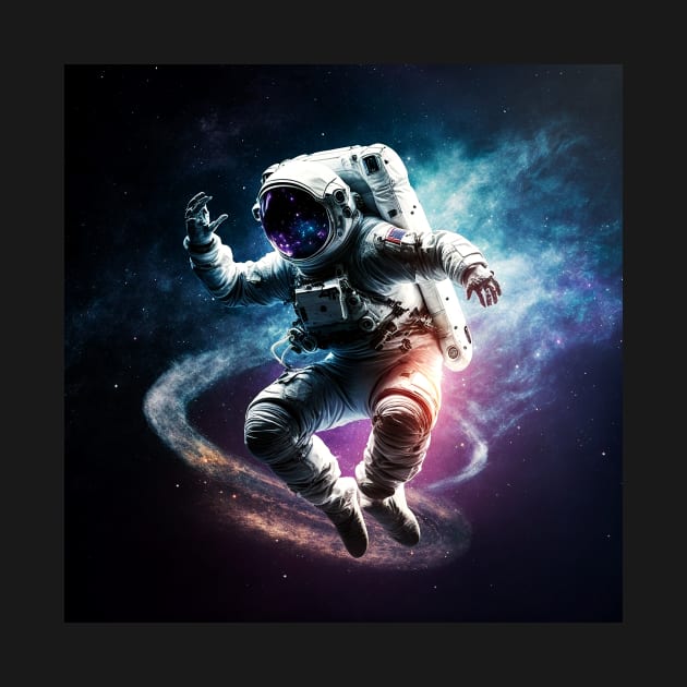 Astronaut dancing in space by ramith-concept