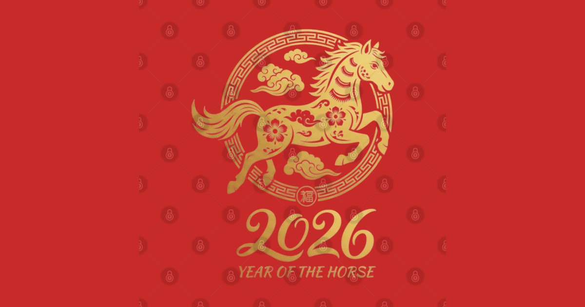 2026 Year of the Fire Horse-Chinese New Year - Chinese New Year 2026 ...