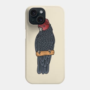 Gang gang cockatoo bird cartoon illustration Phone Case