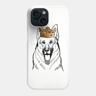 German Shepherd Dog King Queen Wearing Crown Phone Case