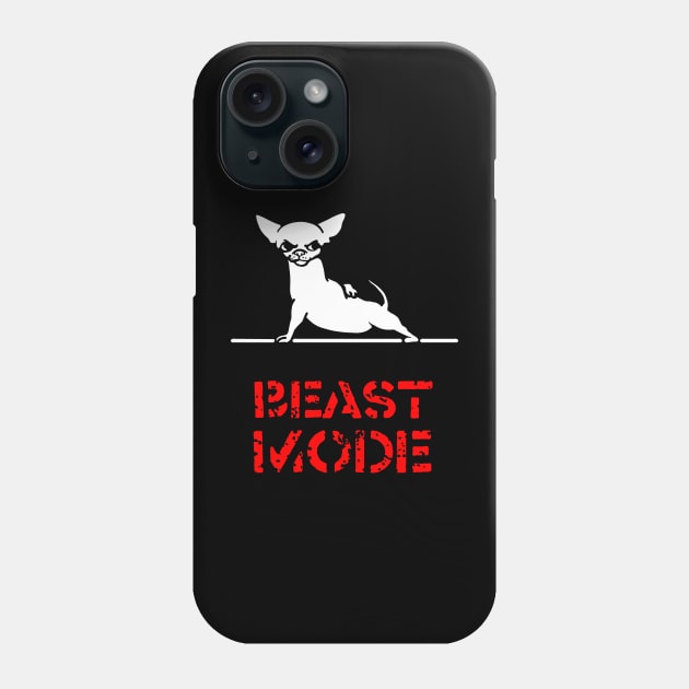 Beast Mode Chihuahua Phone Case by huebucket