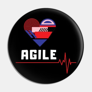 Agile Heart Pin