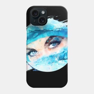 Watercolor eyes Phone Case