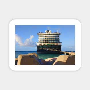 mv Koningsdam moored St. Maarten Magnet