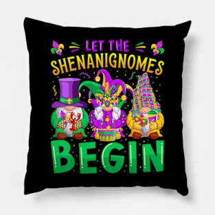 Mardi Gras Let The Shenanigans Begin GnomesKids Pillow