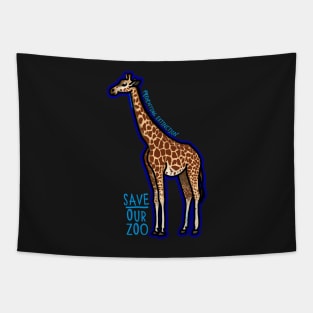 Day 10- Cartoon Rothschild Giraffe Tapestry