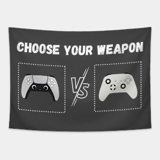 choose your weapon games controllers Tapestry
