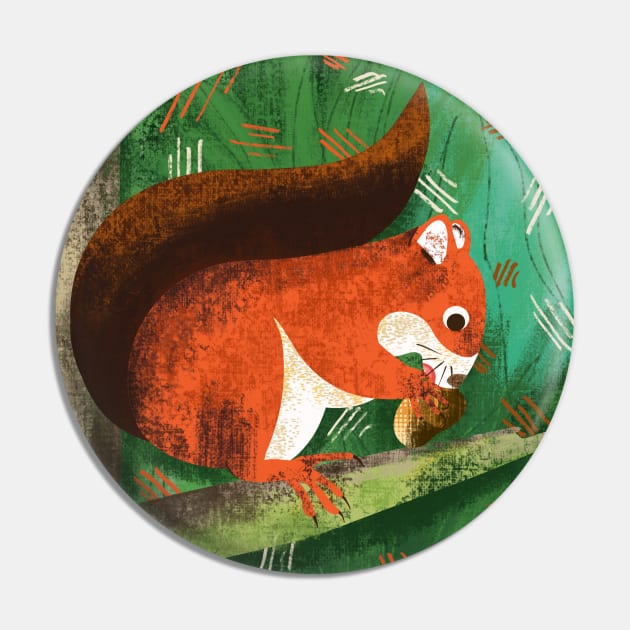 Red squirrel eating a nut in a tree Pin by Mimie20