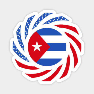 Cuban American Multinational Patriot Flag Magnet